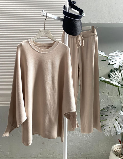 Oversized Long Sleeve Two Piece Set